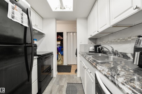 #204 11026 106 St Nw, Edmonton, AB - Indoor Photo Showing Kitchen With Double Sink