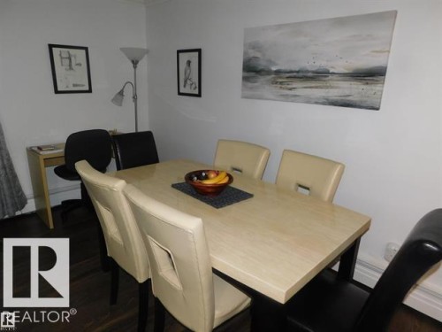 #101 10745 83 Av Nw, Edmonton, AB - Indoor Photo Showing Dining Room