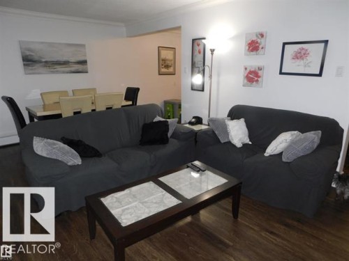 #101 10745 83 Av Nw, Edmonton, AB - Indoor Photo Showing Living Room