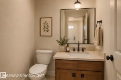 AI Renovation Concept (Not Actual Condition): Digitally enhanced image illustrating potential updates and furnishings. Refer to the preceding photos for the property's current condition. - 