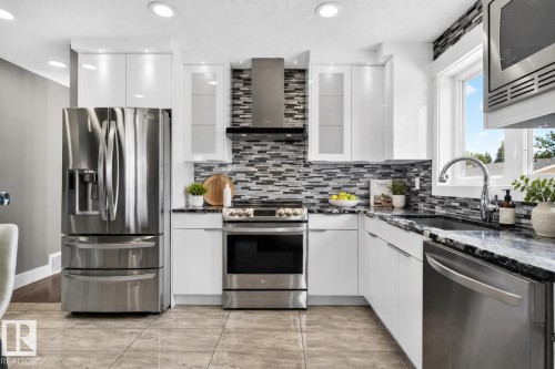 3911 67 Street Nw, Edmonton, AB - Indoor Photo Showing Kitchen With Upgraded Kitchen