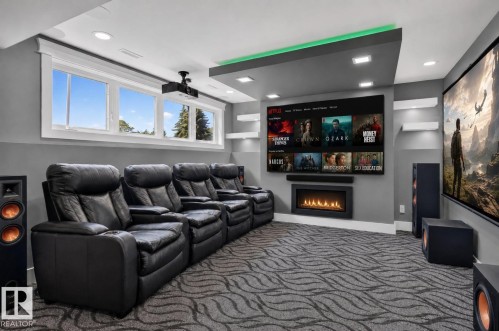 3911 67 Street Nw, Edmonton, AB - Indoor With Fireplace
