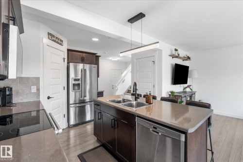148 Brickyard Place, Stony Plain, AB - Indoor Photo Showing Kitchen With Double Sink