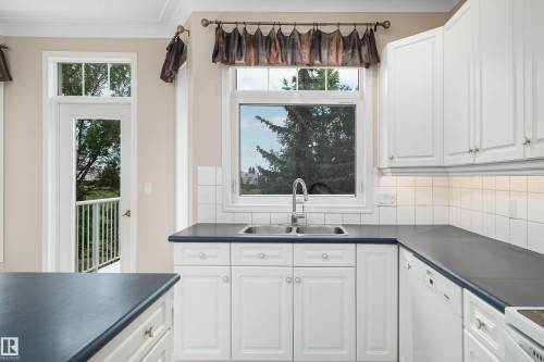 434 Tory Point(E) Nw, Edmonton, AB - Indoor Photo Showing Kitchen With Double Sink