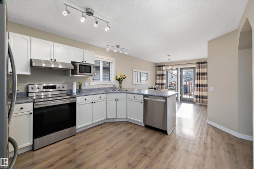 3019 33 Avenue Nw, Edmonton, AB - Indoor Photo Showing Kitchen With Stainless Steel Kitchen With Double Sink