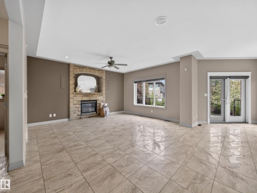 6502 37 Avenue, Beaumont, AB - Indoor With Fireplace