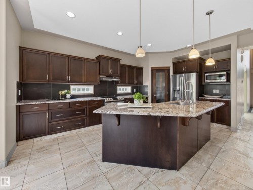 6502 37 Avenue, Beaumont, AB - Indoor Photo Showing Kitchen With Upgraded Kitchen