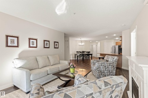 #203 8956 156 St Nw, Edmonton, AB - Indoor Photo Showing Living Room