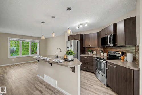 4218 Allan Link Link Sw, Edmonton, AB - Indoor Photo Showing Kitchen With Upgraded Kitchen