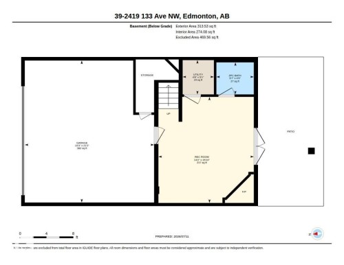 Floor plan - #39 2419 133 Av Nw, Edmonton, AB - Other