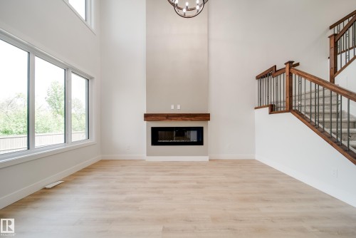 8816 183 Avenue Nw, Edmonton, AB - Indoor With Fireplace