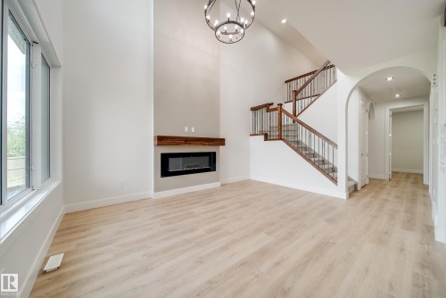 8816 183 Avenue Nw, Edmonton, AB - Indoor With Fireplace