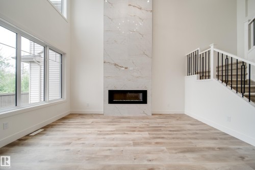 8740 183 Avenue Nw, Edmonton, AB - Indoor With Fireplace