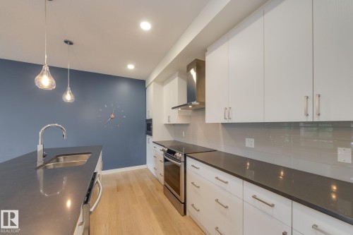#102 10606 84 Av Nw, Edmonton, AB - Indoor Photo Showing Kitchen With Upgraded Kitchen