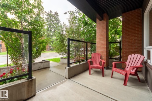 #102 10606 84 Av Nw, Edmonton, AB - Outdoor With Deck Patio Veranda With Exterior