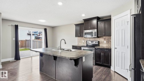 17211 78 Street Nw, Edmonton, AB - Indoor Photo Showing Kitchen With Upgraded Kitchen