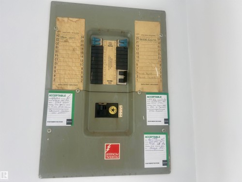 Garage Electrical Panel - 9723 65 Avenue Nw, Edmonton, AB - Indoor