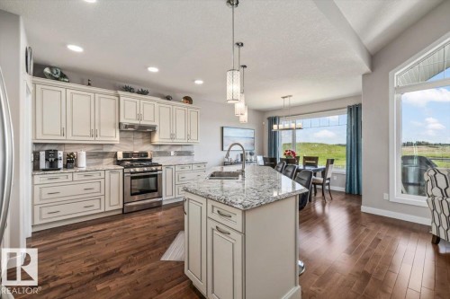 87 Lakeland Crescent, Beaumont, AB - Indoor Photo Showing Kitchen With Upgraded Kitchen
