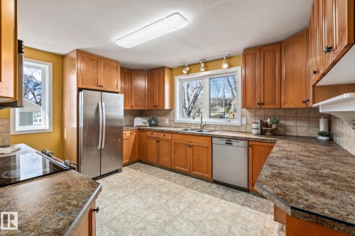9513 81 Street Nw, Edmonton, AB - Indoor Photo Showing Kitchen With Double Sink