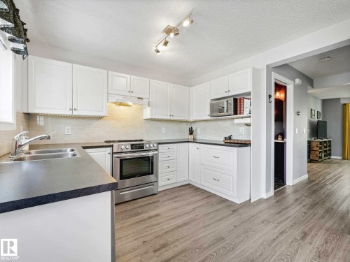 15052 133 Street, Edmonton, AB - Indoor Photo Showing Kitchen With Double Sink