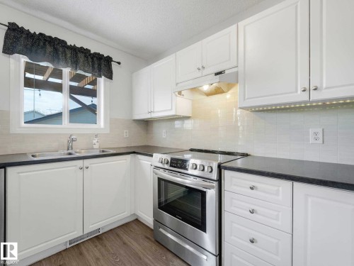 15052 133 Street, Edmonton, AB - Indoor Photo Showing Kitchen With Double Sink