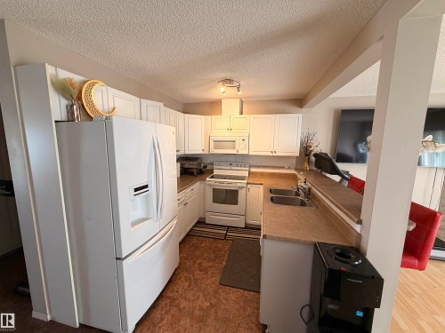 13834 37 Street Nw, Edmonton, AB - Indoor Photo Showing Kitchen With Double Sink
