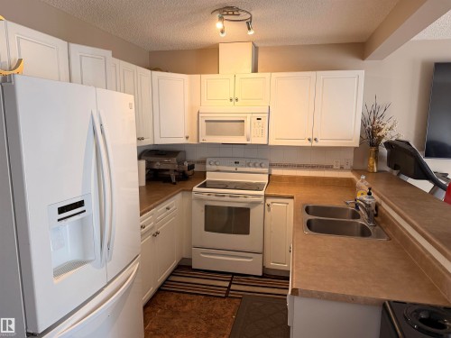 13834 37 Street Nw, Edmonton, AB - Indoor Photo Showing Kitchen With Double Sink