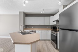 Kitchen with new stove, and updated dishwasher and fridge - 