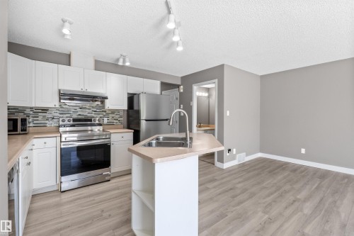 6837 159A Avenue Nw, Edmonton, AB - Indoor Photo Showing Kitchen With Double Sink With Upgraded Kitchen