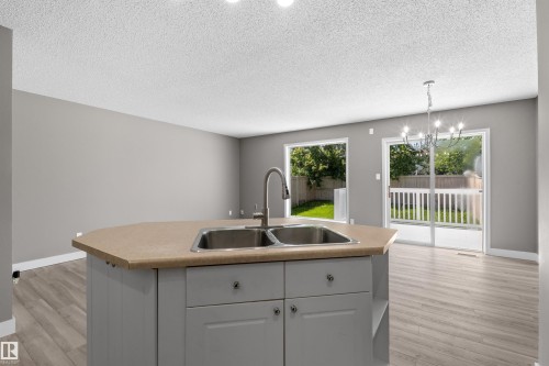 6837 159A Avenue Nw, Edmonton, AB - Indoor Photo Showing Kitchen With Double Sink