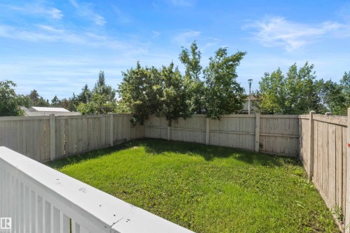 large, sunny backyard - 6837 159A Avenue Nw, Edmonton, AB - Outdoor With Backyard