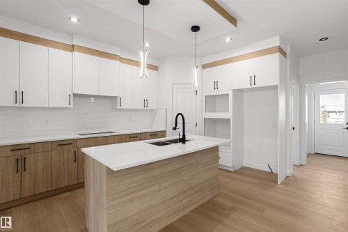 1508 209 Street Nw, Edmonton, AB - Indoor Photo Showing Kitchen With Double Sink With Upgraded Kitchen