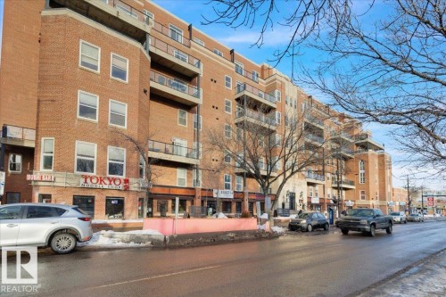 #406 10728 82 Av Nw, Edmonton, AB - Outdoor With Balcony With Facade