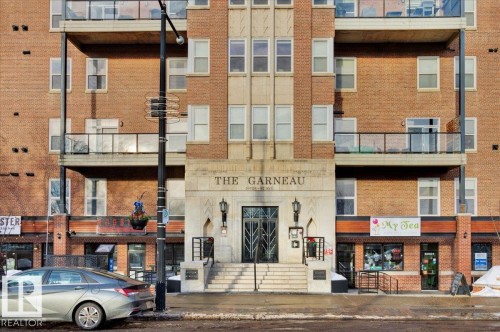 #406 10728 82 Av Nw, Edmonton, AB - Outdoor With Balcony With Facade