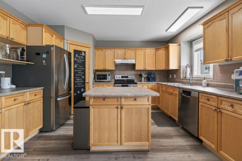 20431 57 Avenue Nw, Edmonton, AB - Indoor Photo Showing Kitchen With Double Sink