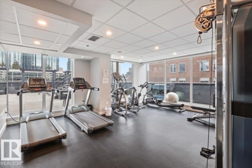 1200 10180 103 Street, Edmonton, AB - Indoor Photo Showing Gym Room