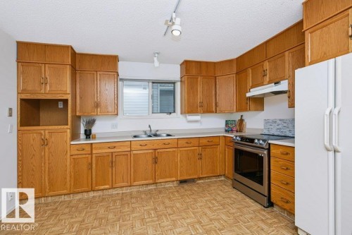 10057 91 Avenue Nw, Edmonton, AB - Indoor Photo Showing Kitchen With Double Sink