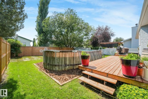 5809 48 Avenue, Beaumont, AB - Outdoor With Deck Patio Veranda With Backyard