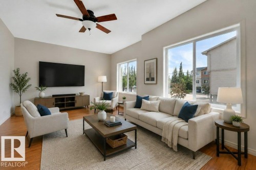 #142 104 West Haven Dr, Leduc, AB - Indoor Photo Showing Living Room