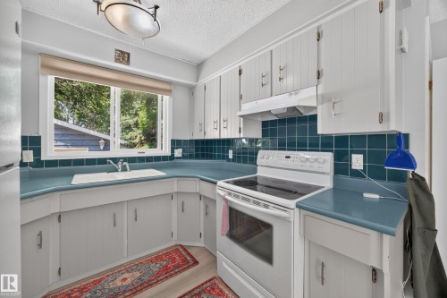 Kitchen - 8310 99 Avenue, Fort Saskatchewan, AB - Indoor Photo Showing Kitchen With Double Sink