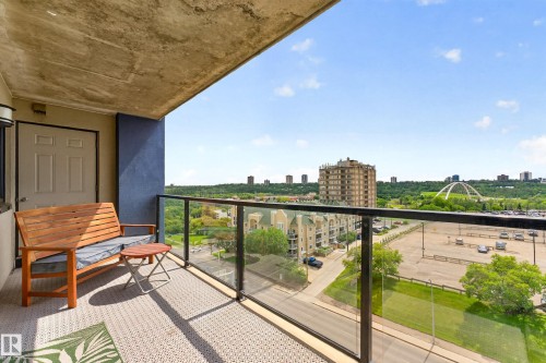 #703 9707 106 St Nw, Edmonton, AB - Outdoor With Balcony With Exterior