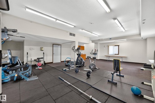 #703 9707 106 St Nw, Edmonton, AB - Indoor Photo Showing Gym Room
