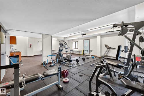 #703 9707 106 St Nw, Edmonton, AB - Indoor Photo Showing Gym Room