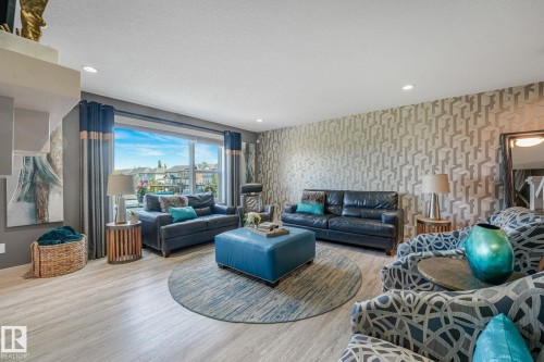 96 Marcelle Point(E), Beaumont, AB - Indoor Photo Showing Living Room