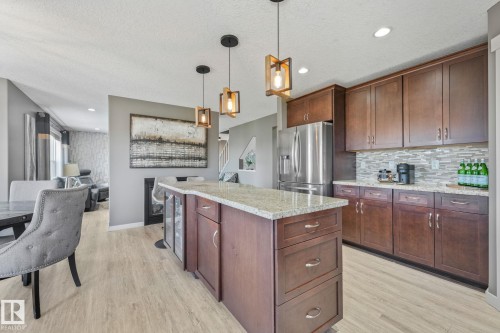 96 Marcelle Point(E), Beaumont, AB - Indoor Photo Showing Kitchen With Upgraded Kitchen