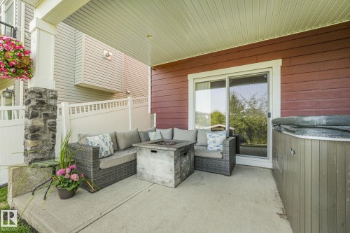 96 Marcelle Point(E), Beaumont, AB - Outdoor With Deck Patio Veranda With Exterior