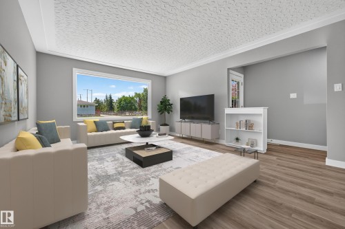6016 92 Avenue Nw, Edmonton, AB - Indoor Photo Showing Living Room