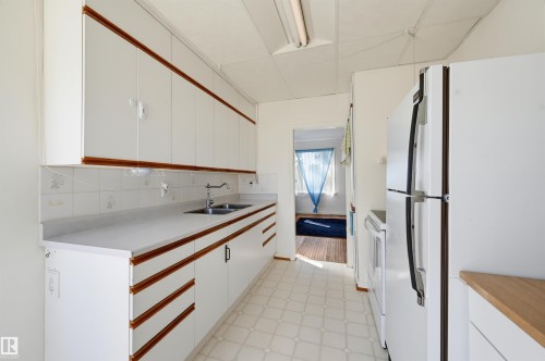 9728 89 Avenue Nw, Edmonton, AB - Indoor Photo Showing Kitchen With Double Sink
