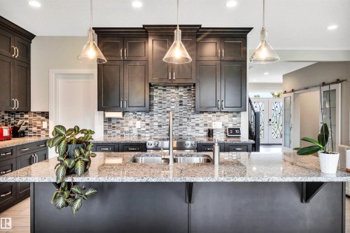 6 Elise Place, St. Albert, AB - Indoor Photo Showing Kitchen With Upgraded Kitchen