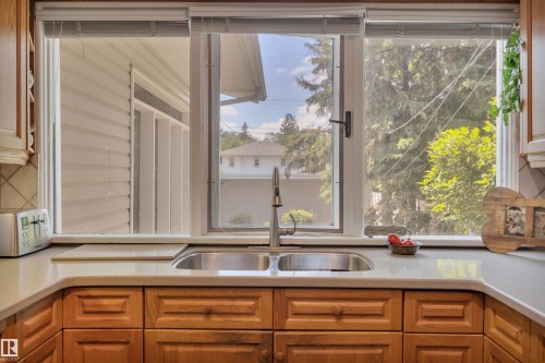 11807 91 Avenue Nw, Edmonton, AB - Indoor Photo Showing Kitchen With Double Sink